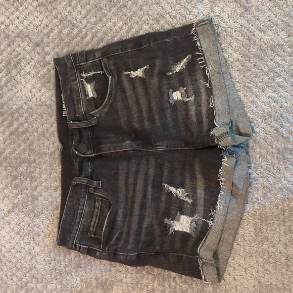 Blank NYC The Fulton black denim shorts - size 27 - Picture 1 of 4